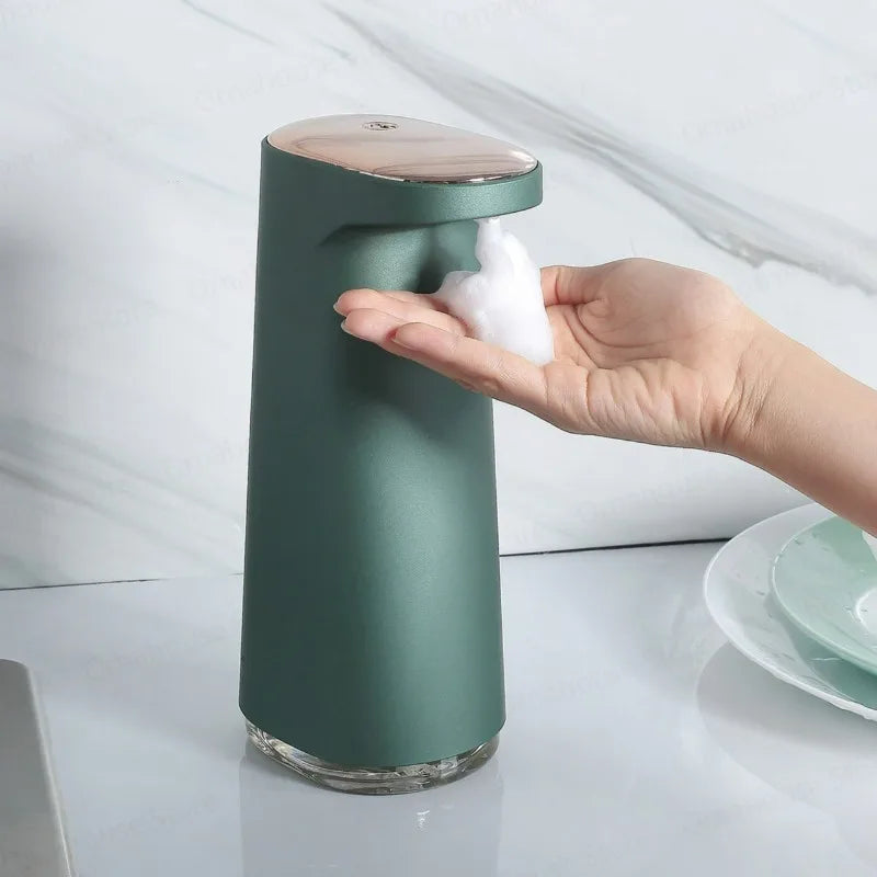 Foam Liquid Soap Dispenser Touchless 450ML USB Rechargeable Portable Touchless Automatic Foaming for Bathroom Kitchen