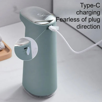 Foam Liquid Soap Dispenser Touchless 450ML USB Rechargeable Portable Touchless Automatic Foaming for Bathroom Kitchen