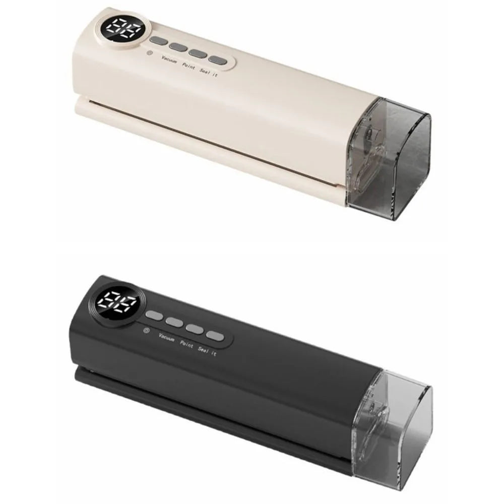 Handheld Automatic Vacuum Sealer USB Charging Plastic Food Sealer Compact with Strong Suction Wireless Vacuum Sealing Machine