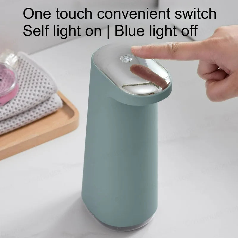 Foam Liquid Soap Dispenser Touchless 450ML USB Rechargeable Portable Touchless Automatic Foaming for Bathroom Kitchen